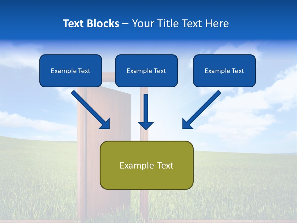 Grassland Door Home PowerPoint Template