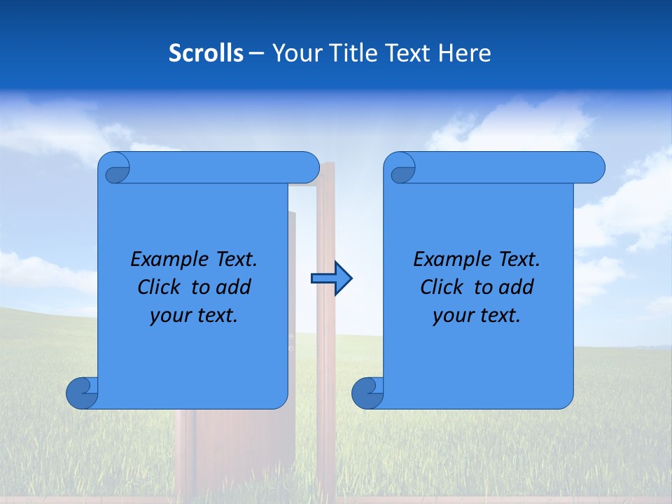 Grassland Door Home PowerPoint Template