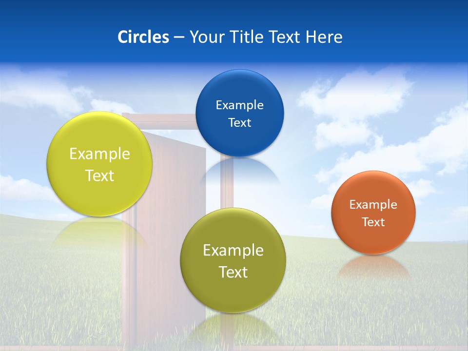 Grassland Door Home PowerPoint Template