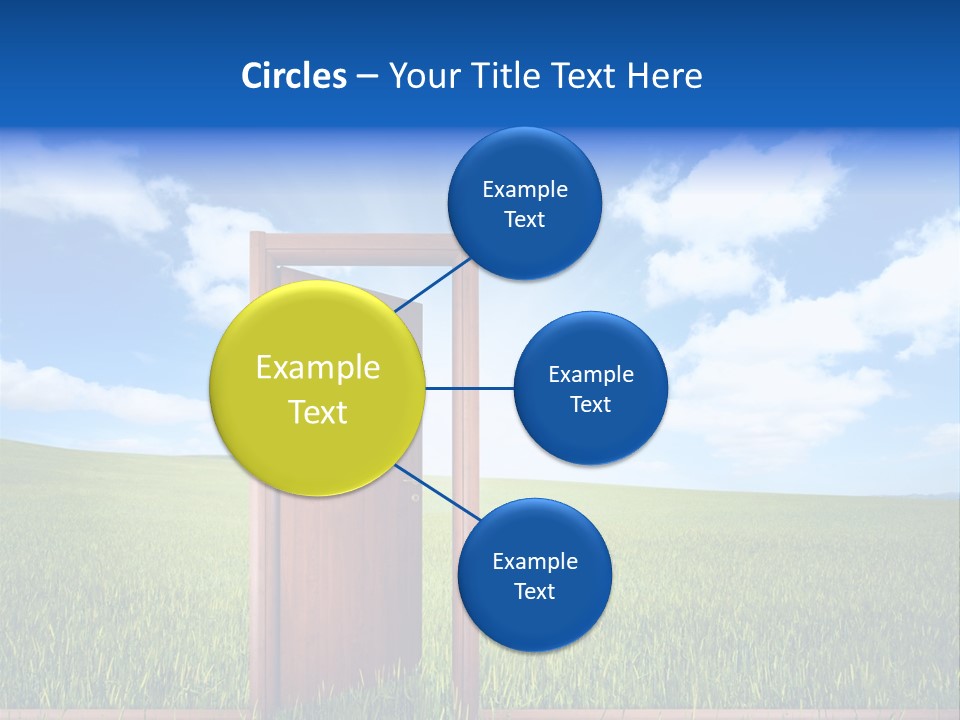 Grassland Door Home PowerPoint Template