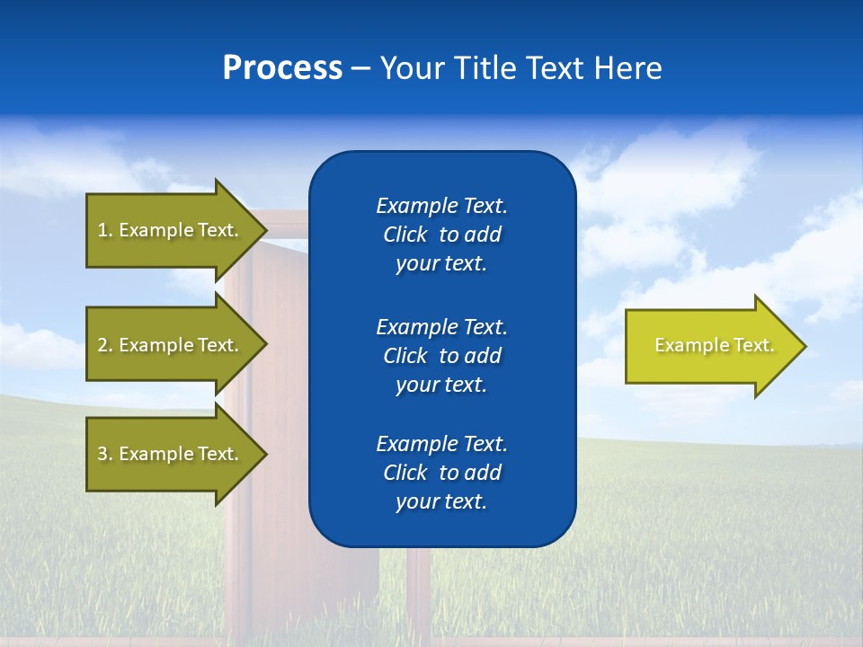Grassland Door Home PowerPoint Template