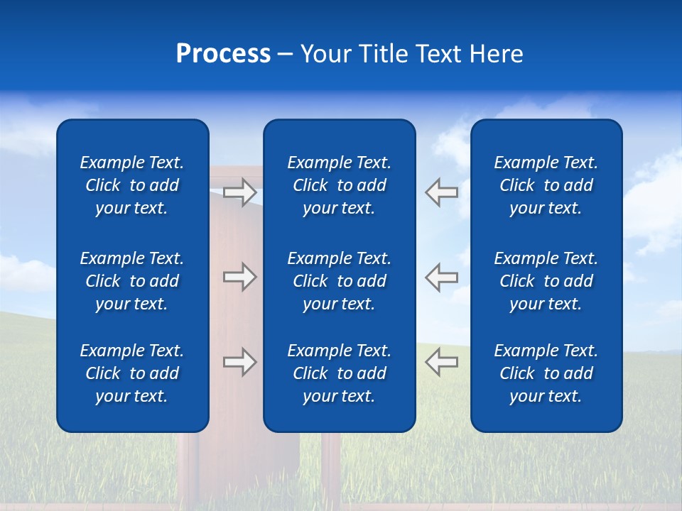 Grassland Door Home PowerPoint Template