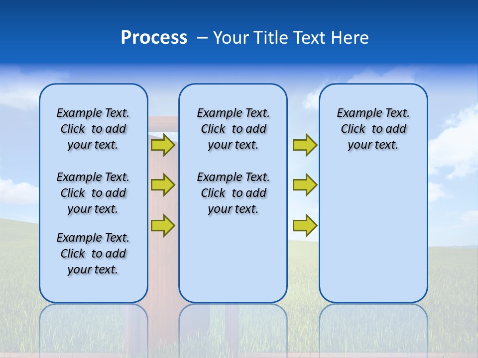 Grassland Door Home PowerPoint Template