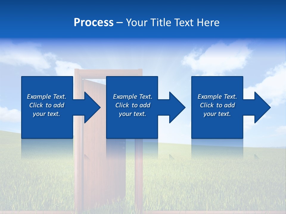 Grassland Door Home PowerPoint Template