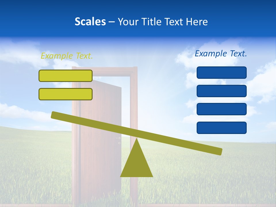 Grassland Door Home PowerPoint Template