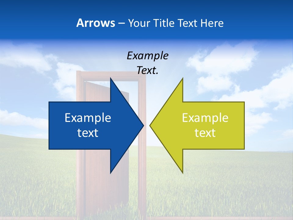 Grassland Door Home PowerPoint Template