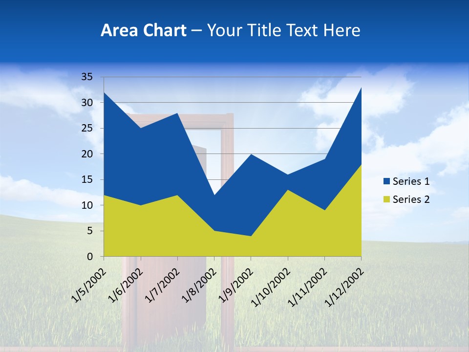 Grassland Door Home PowerPoint Template