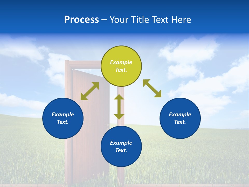 Grassland Door Home PowerPoint Template