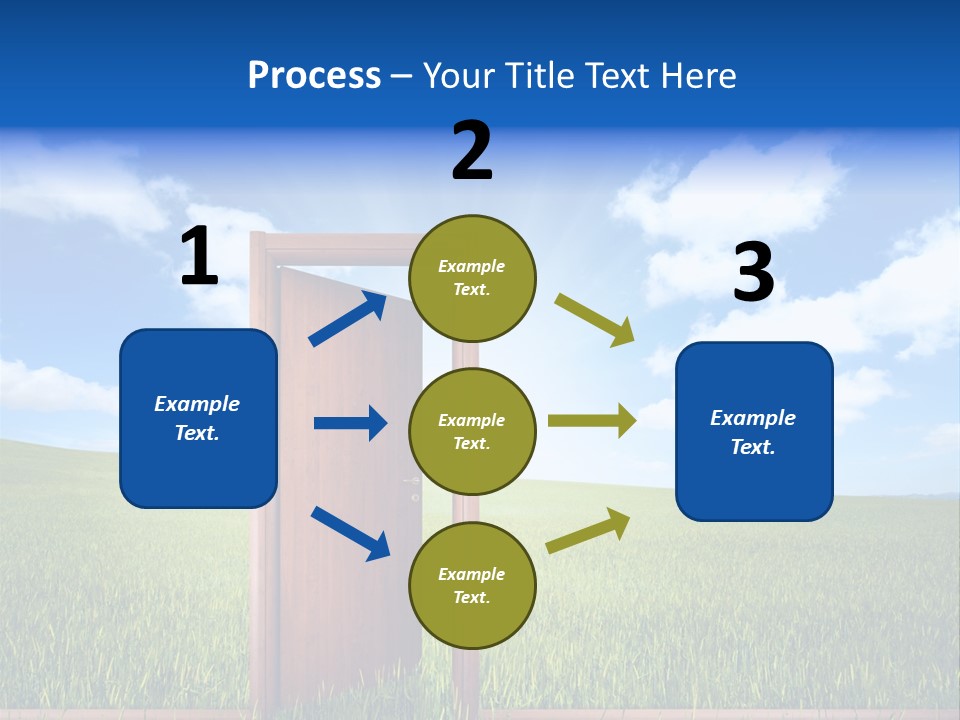 Grassland Door Home PowerPoint Template
