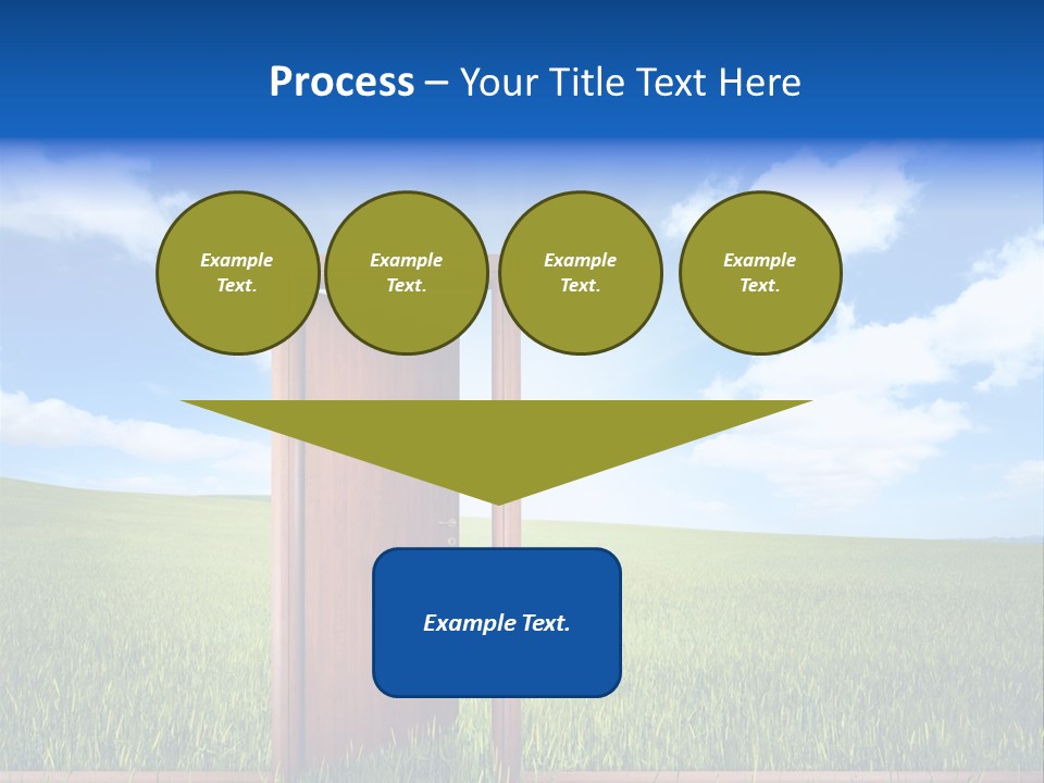 Grassland Door Home PowerPoint Template