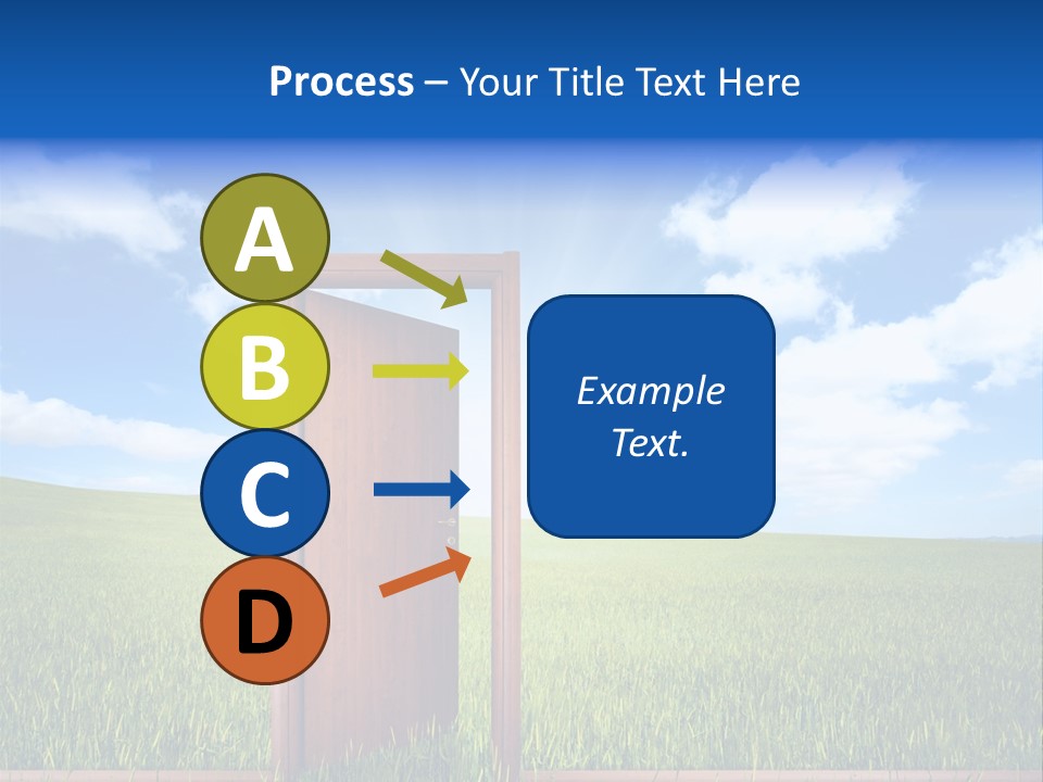 Grassland Door Home PowerPoint Template