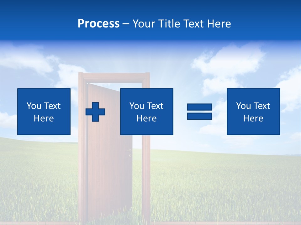 Grassland Door Home PowerPoint Template