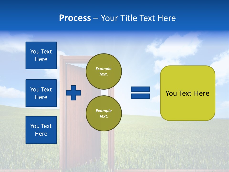 Grassland Door Home PowerPoint Template