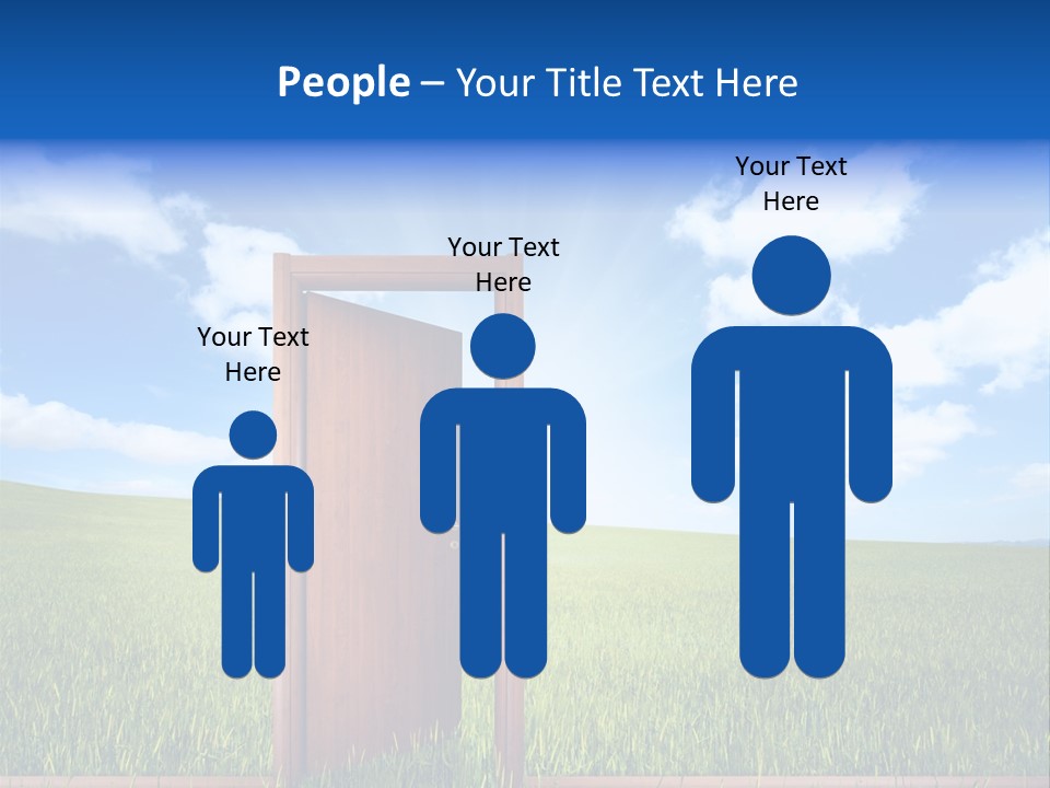 Grassland Door Home PowerPoint Template