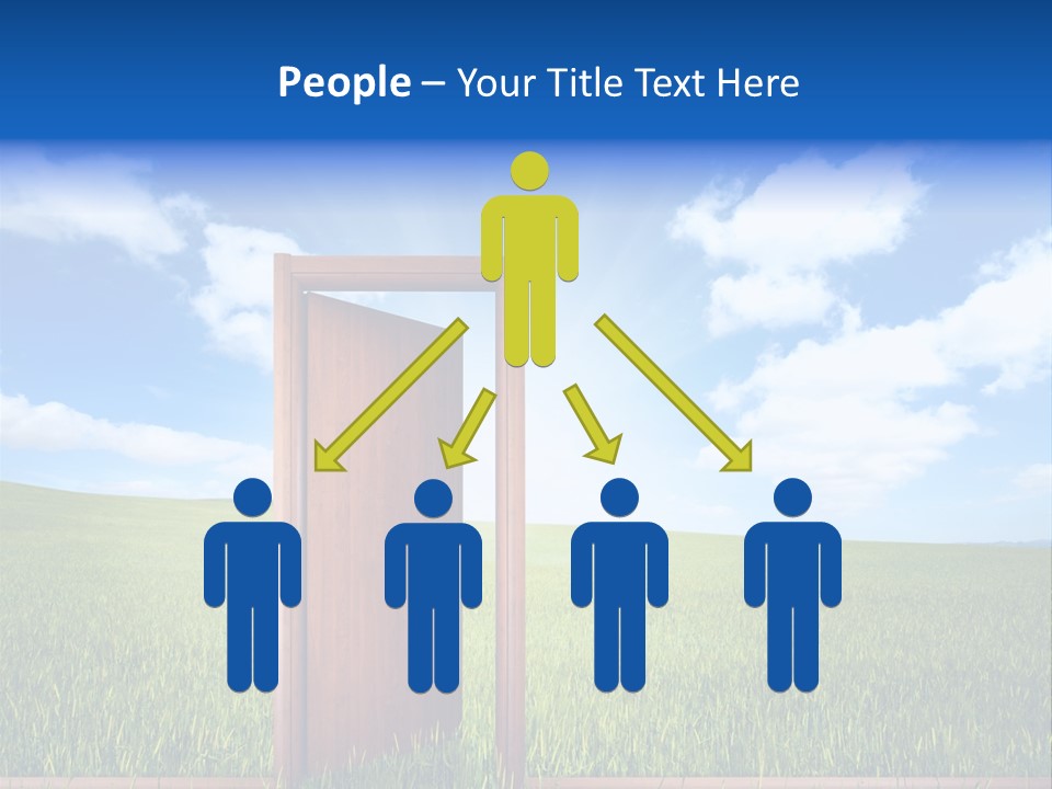 Grassland Door Home PowerPoint Template