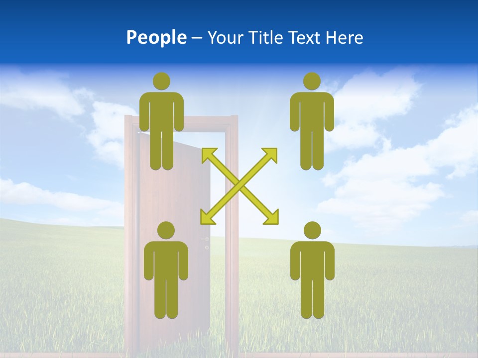 Grassland Door Home PowerPoint Template