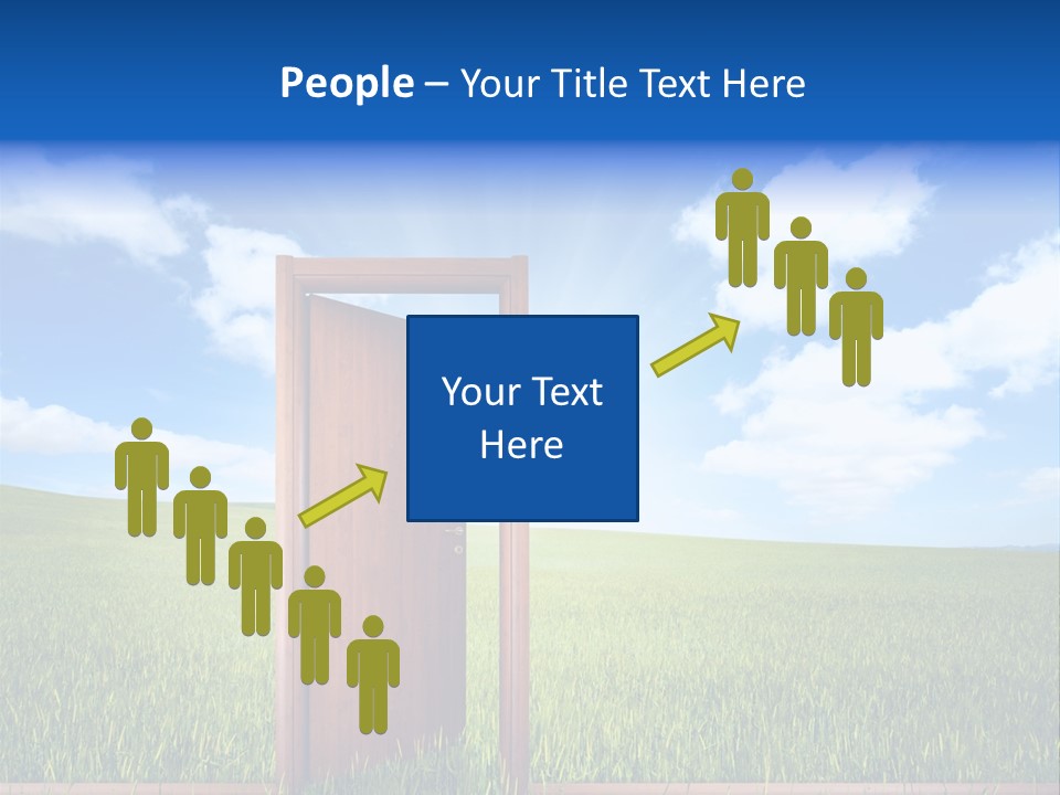 Grassland Door Home PowerPoint Template