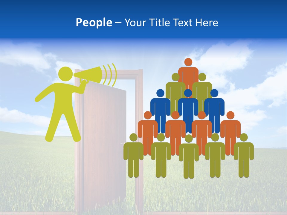 Grassland Door Home PowerPoint Template