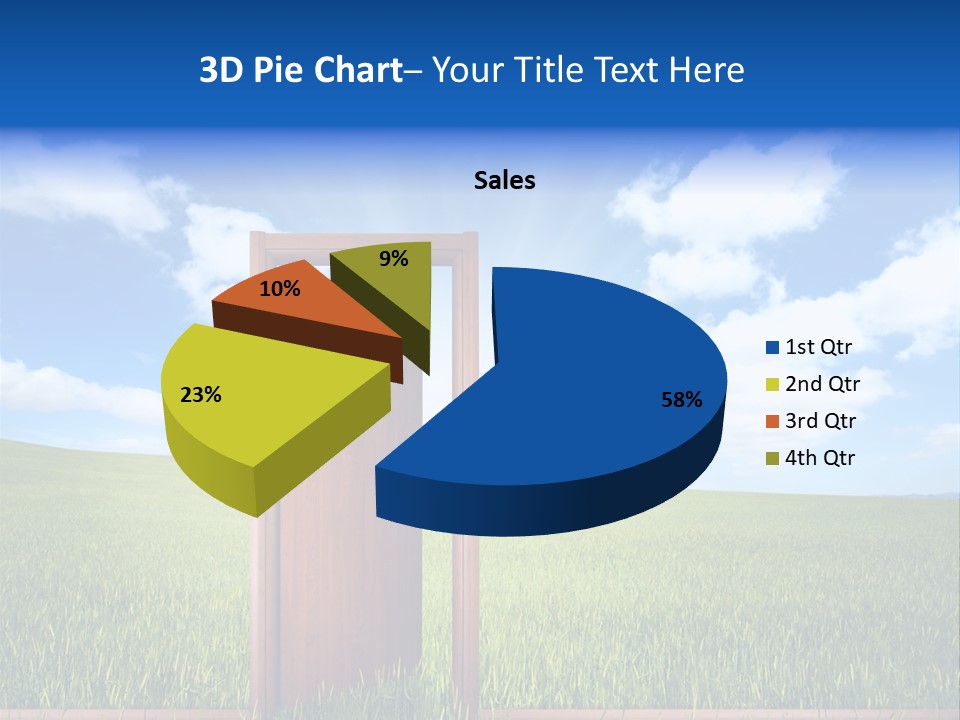 Grassland Door Home PowerPoint Template