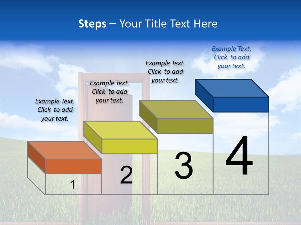 Grassland Door Home PowerPoint Template