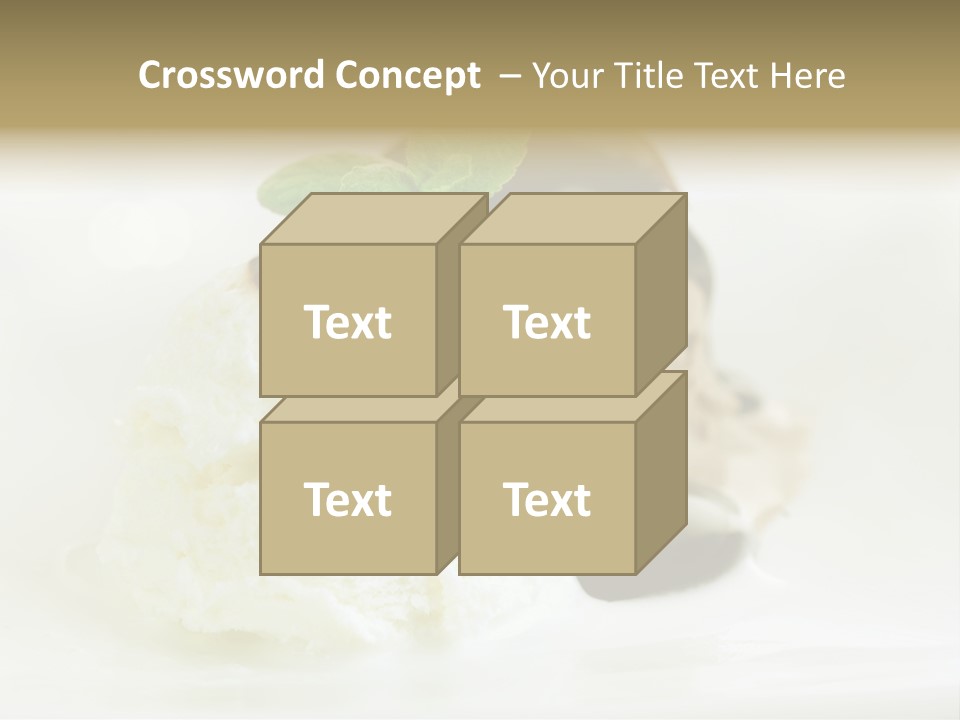 Dessert Two Topping PowerPoint Template