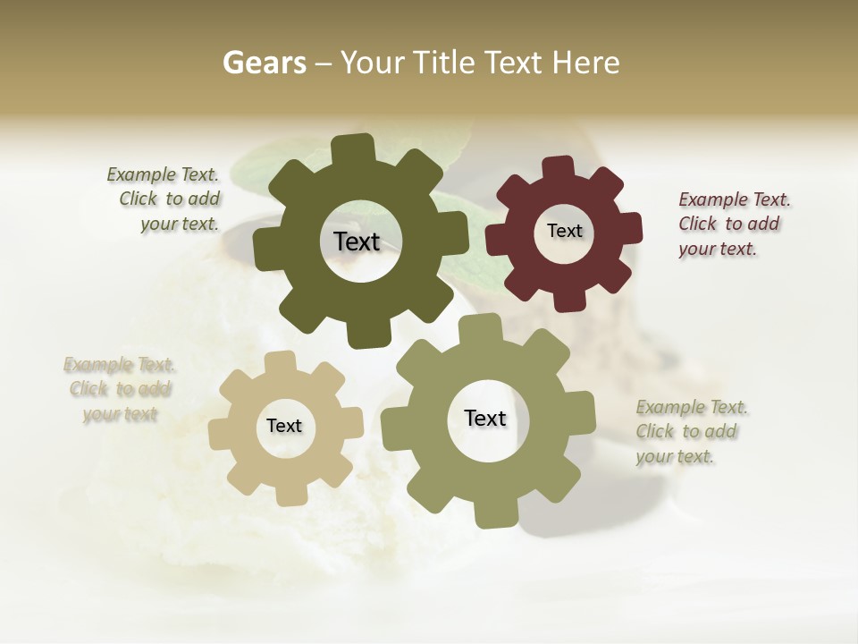 Dessert Two Topping PowerPoint Template