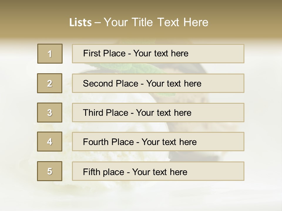 Dessert Two Topping PowerPoint Template