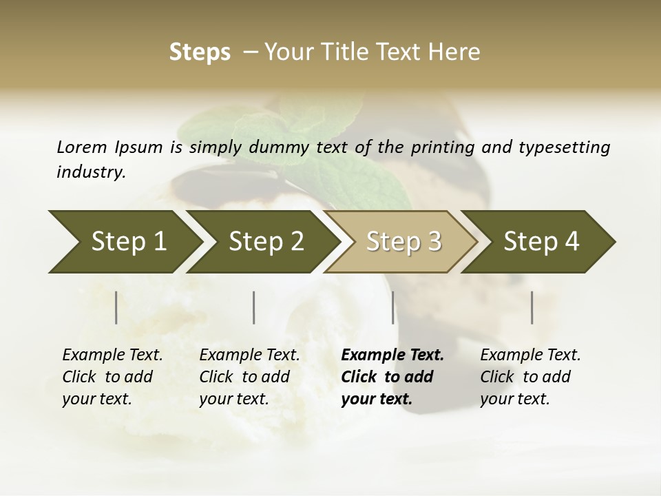 Dessert Two Topping PowerPoint Template