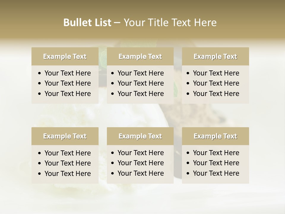Dessert Two Topping PowerPoint Template