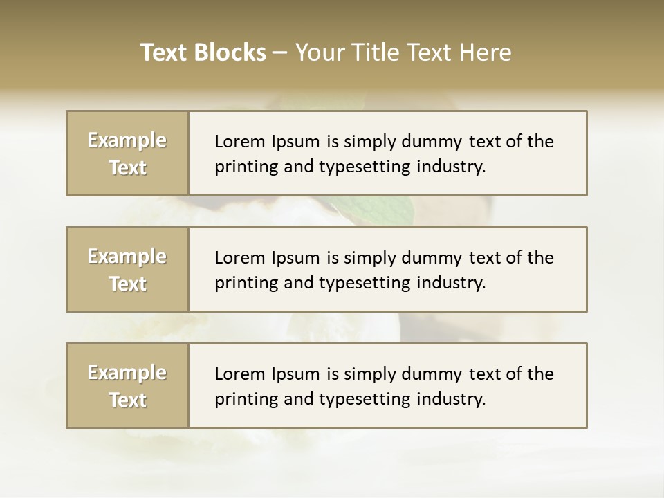 Dessert Two Topping PowerPoint Template