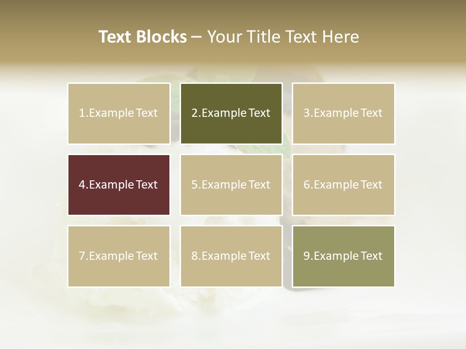 Dessert Two Topping PowerPoint Template