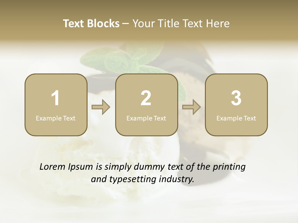 Dessert Two Topping PowerPoint Template