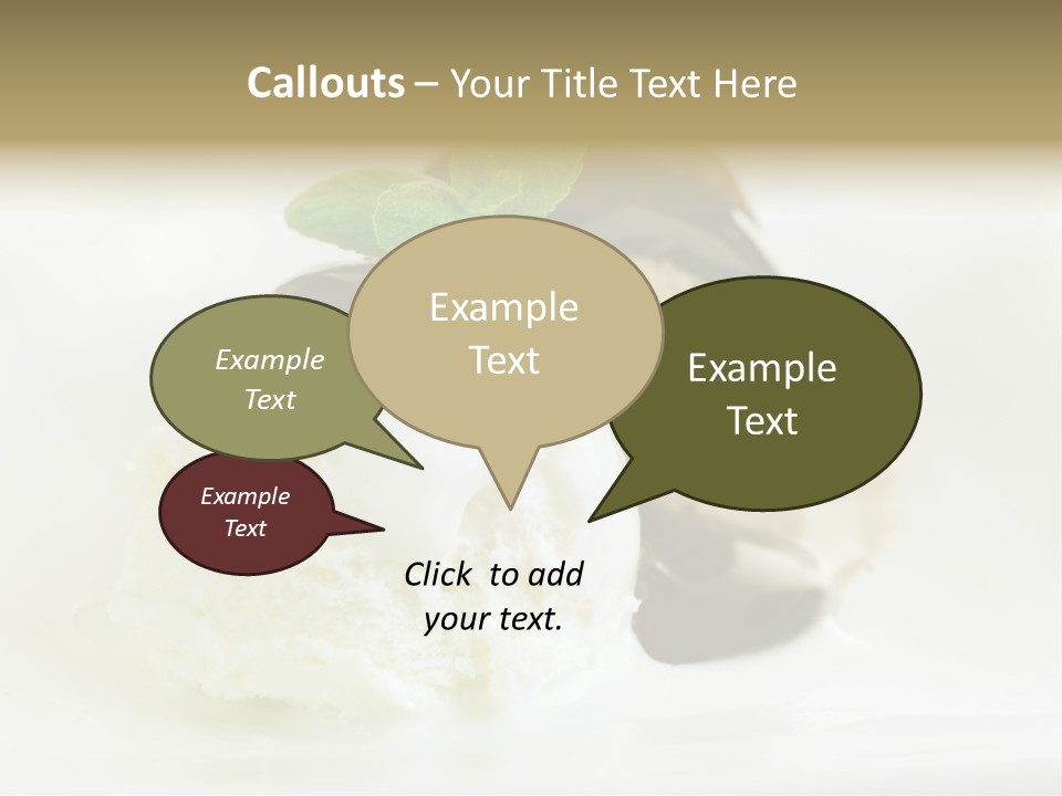 Dessert Two Topping PowerPoint Template
