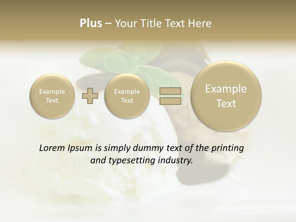 Dessert Two Topping PowerPoint Template