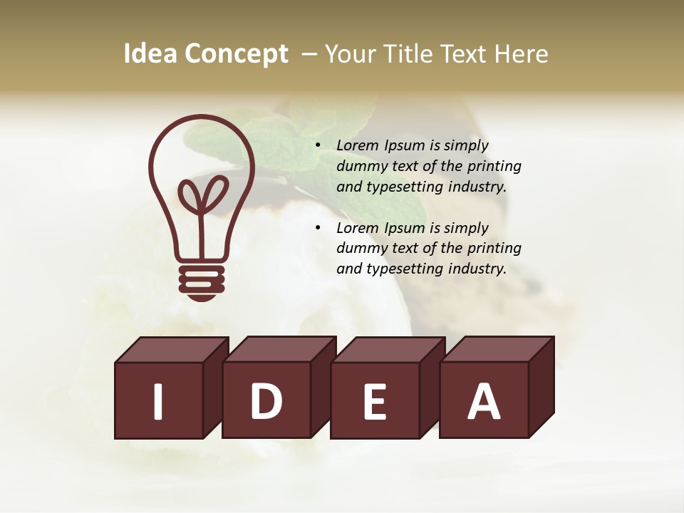 Dessert Two Topping PowerPoint Template