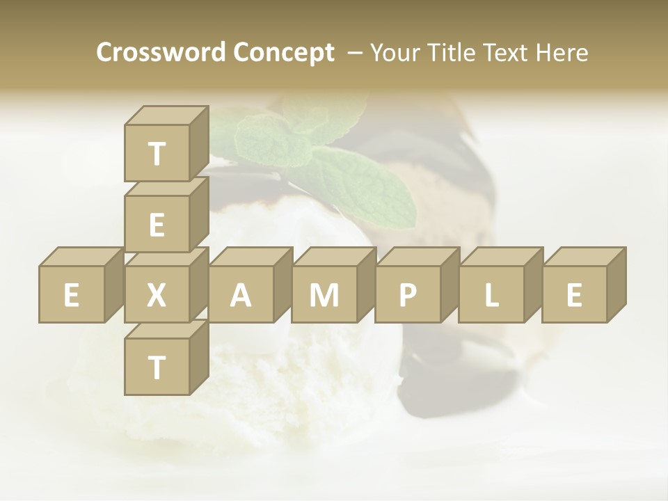 Dessert Two Topping PowerPoint Template