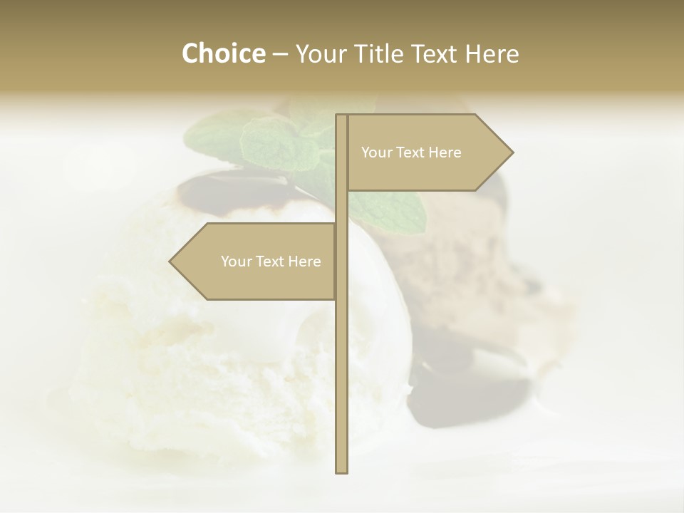 Dessert Two Topping PowerPoint Template