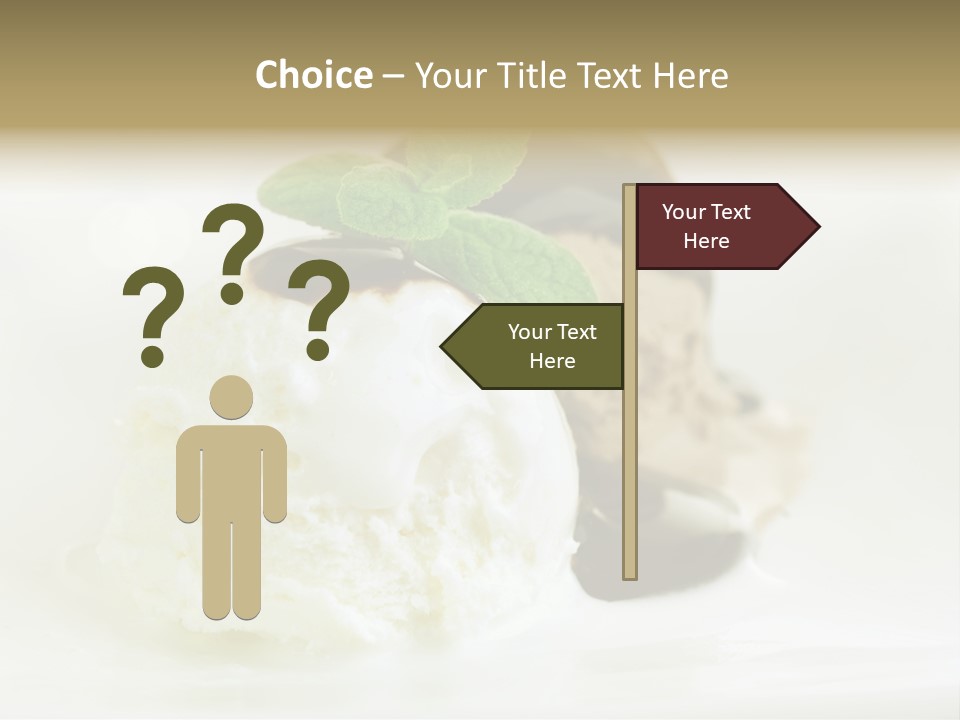 Dessert Two Topping PowerPoint Template