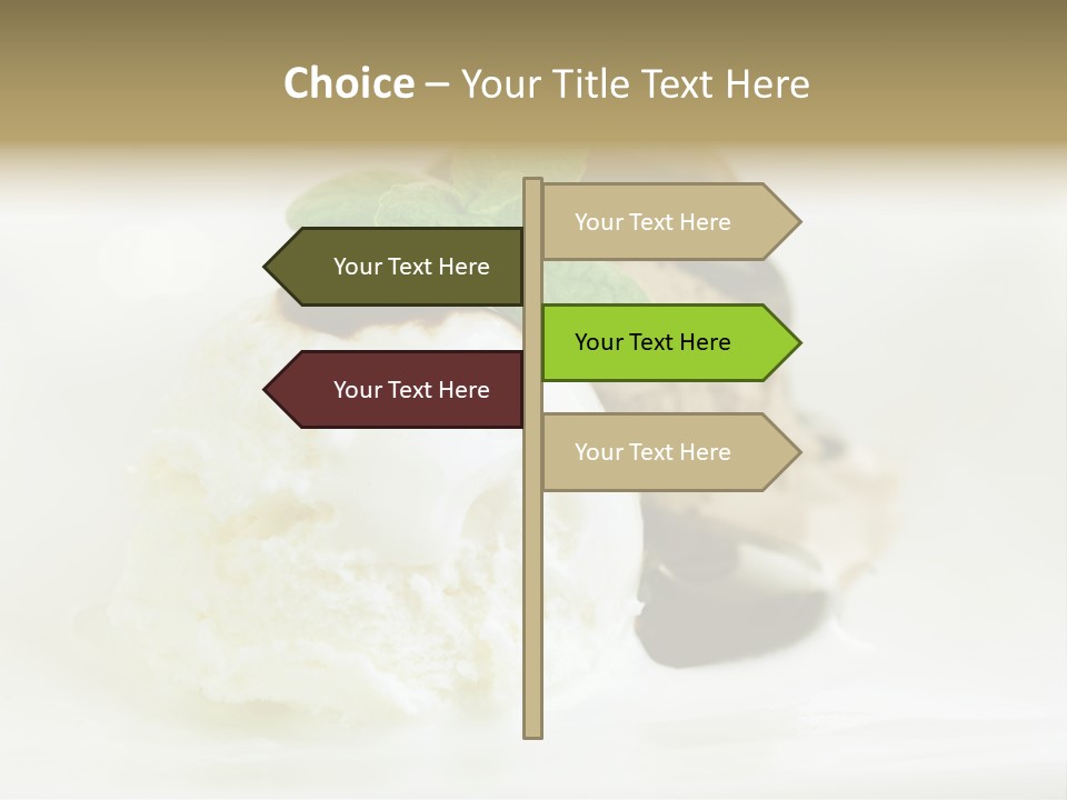 Dessert Two Topping PowerPoint Template