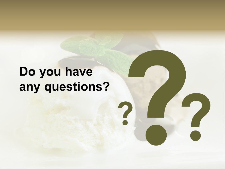 Dessert Two Topping PowerPoint Template