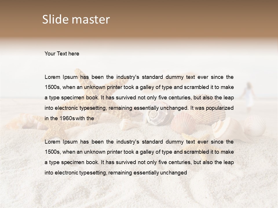 Water Travel Seashore PowerPoint Template
