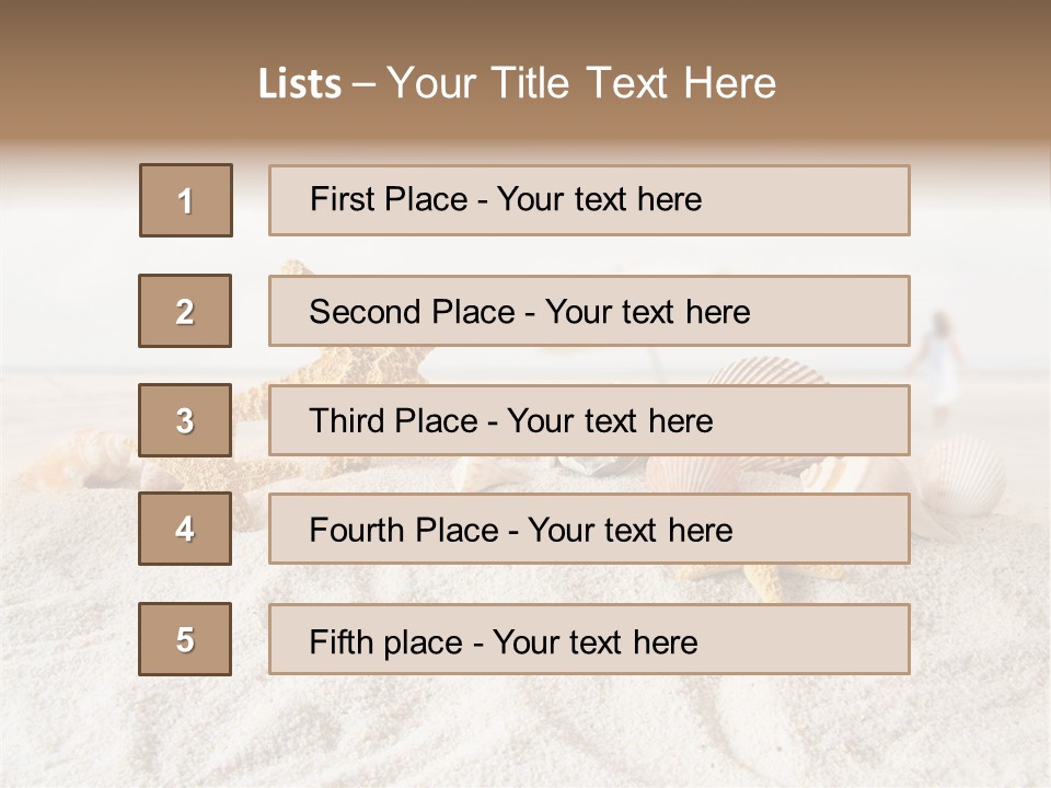 Water Travel Seashore PowerPoint Template