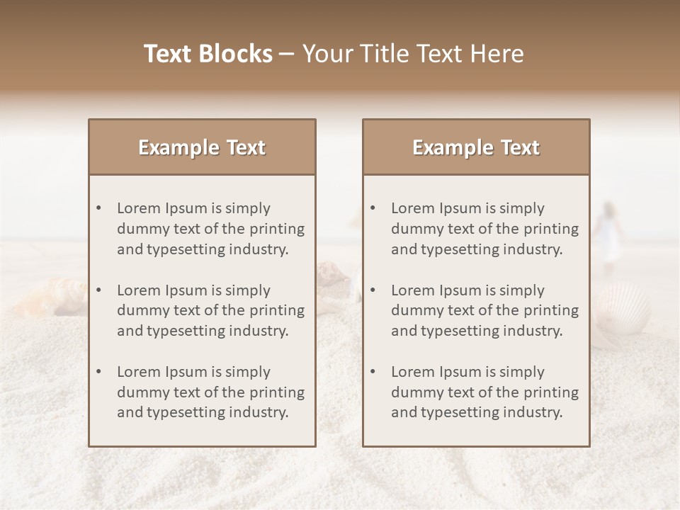 Water Travel Seashore PowerPoint Template