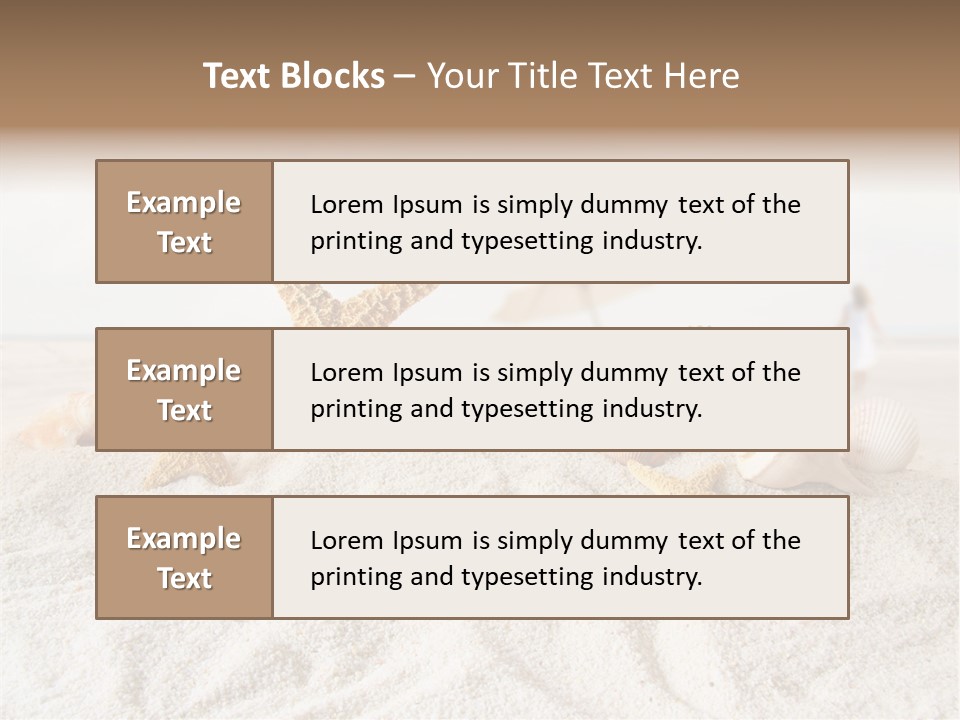 Water Travel Seashore PowerPoint Template