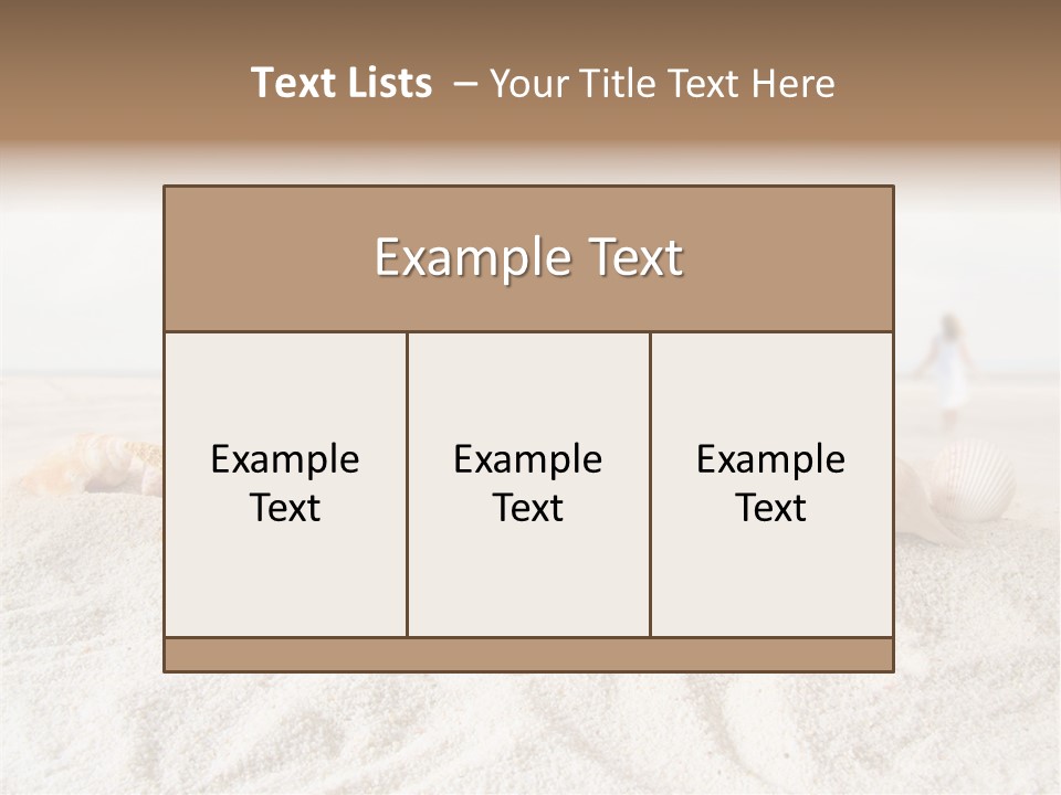 Water Travel Seashore PowerPoint Template