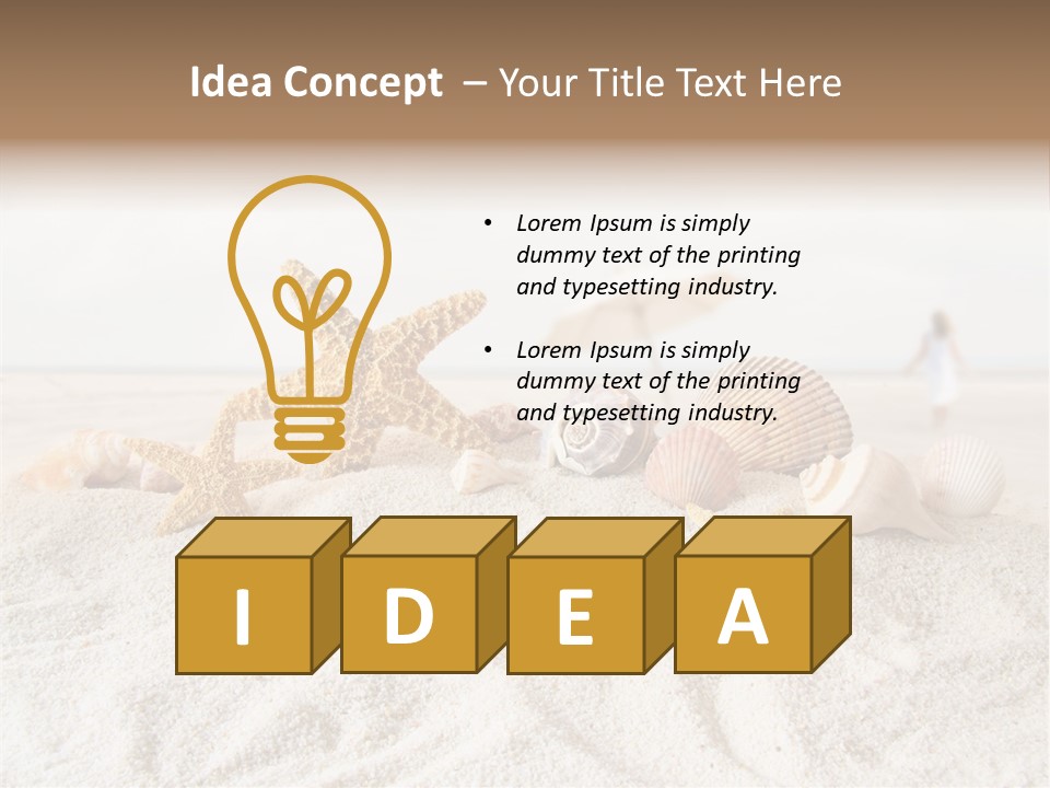 Water Travel Seashore PowerPoint Template