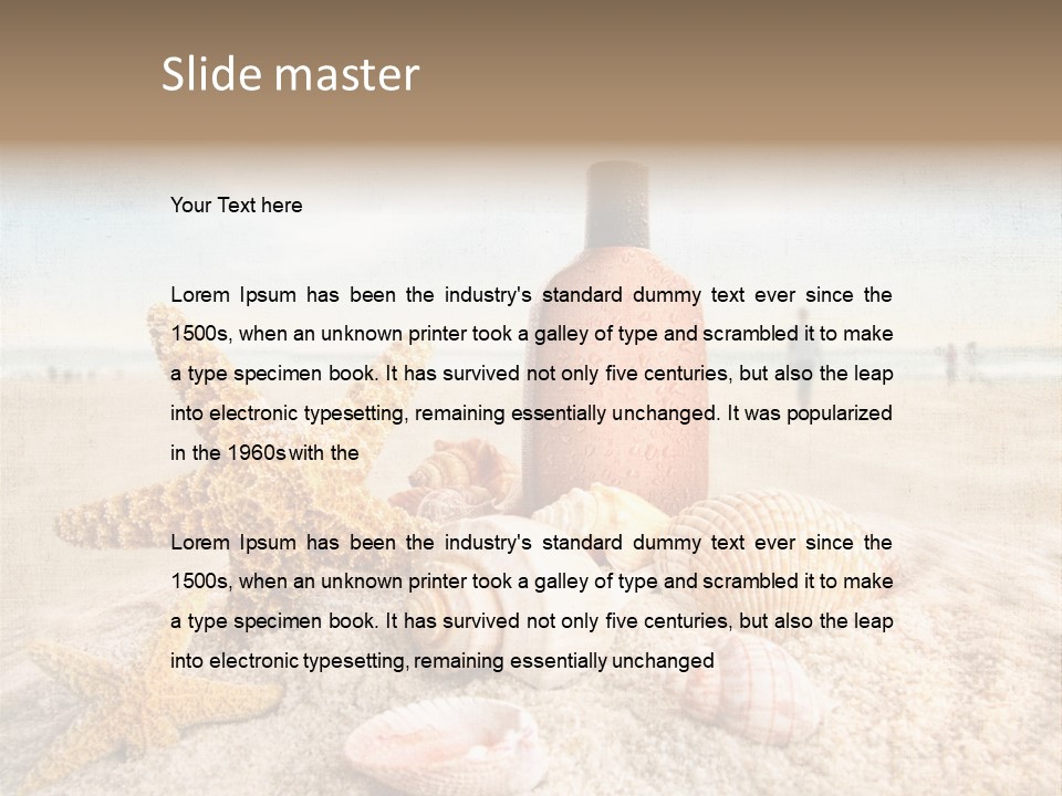 Cloud Brown Tropical PowerPoint Template