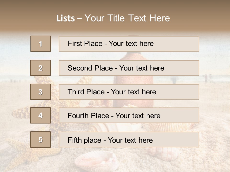 Cloud Brown Tropical PowerPoint Template