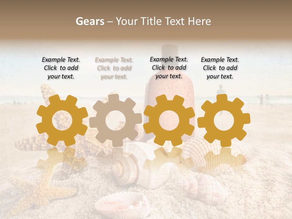 Cloud Brown Tropical PowerPoint Template