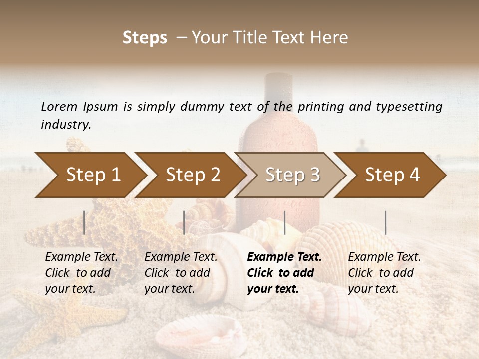 Cloud Brown Tropical PowerPoint Template